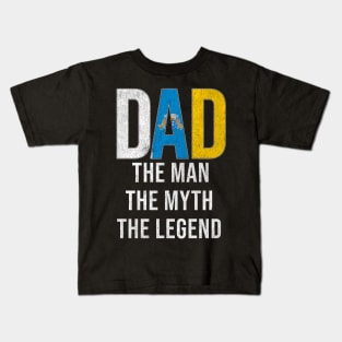 Canarian Dad The Man The Myth The Legend - Gift for Canarian Dad With Roots From Canarian Kids T-Shirt